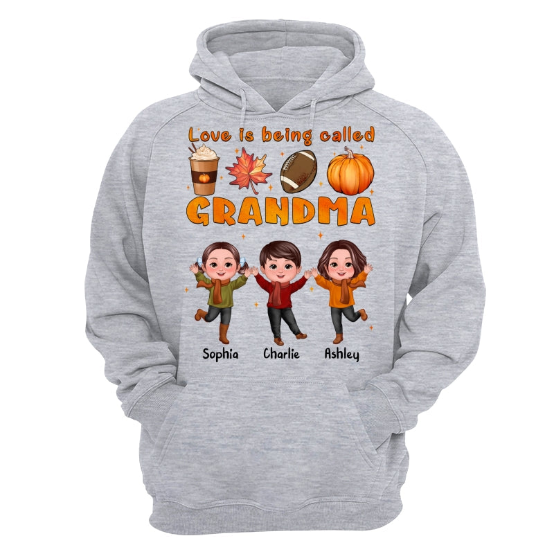 Livin‘ That Grandma Life Fall Season Happy Doll Kids Personalized Shirt