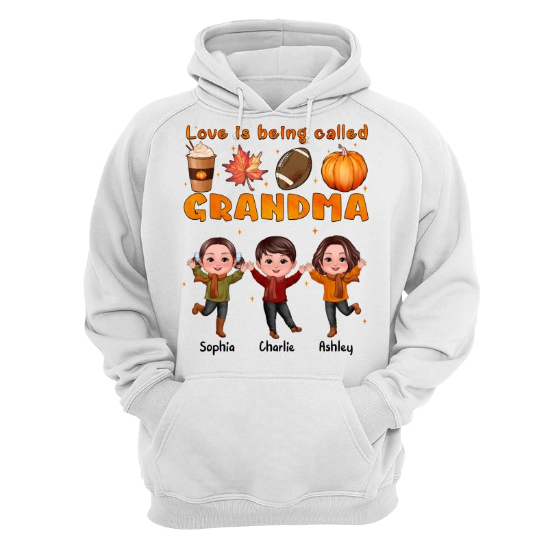 Livin‘ That Grandma Life Fall Season Happy Doll Kids Personalized Shirt