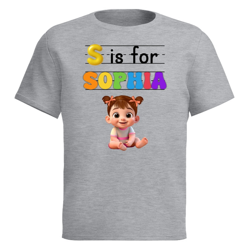Custom Kids Name Back To School Personalized Shirt, Toddler First Day of School Tee Kindergarten Shirt With Name, First Day School Outfit