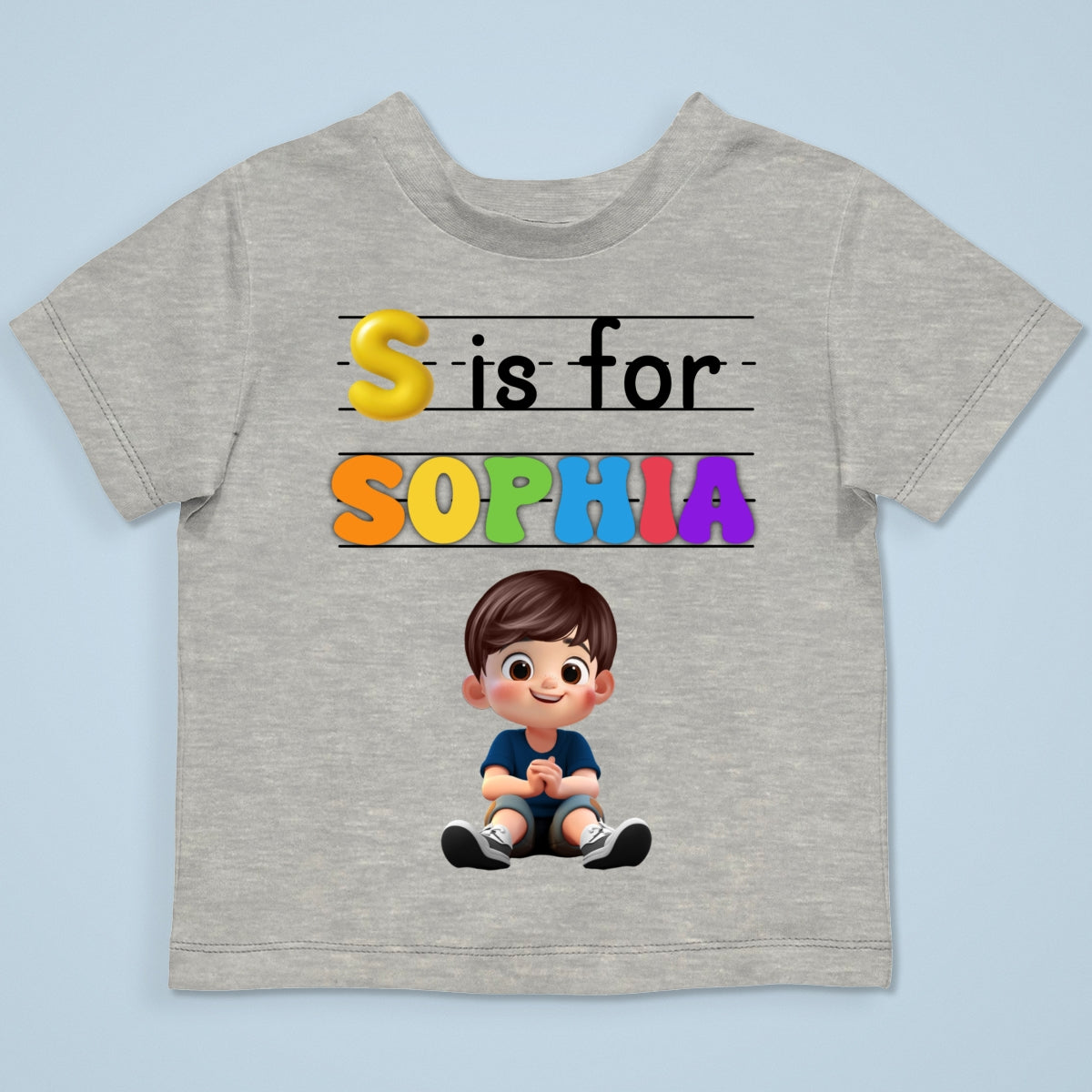 Custom Kids Name Back To School Personalized Shirt, Toddler First Day of School Tee Kindergarten Shirt With Name, First Day School Outfit
