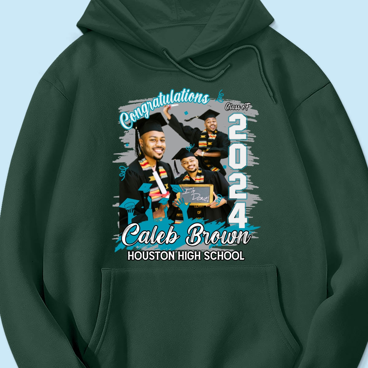 Congratulations Grad 2024 Photo Inserted Graduation Gift Personalized Shirt