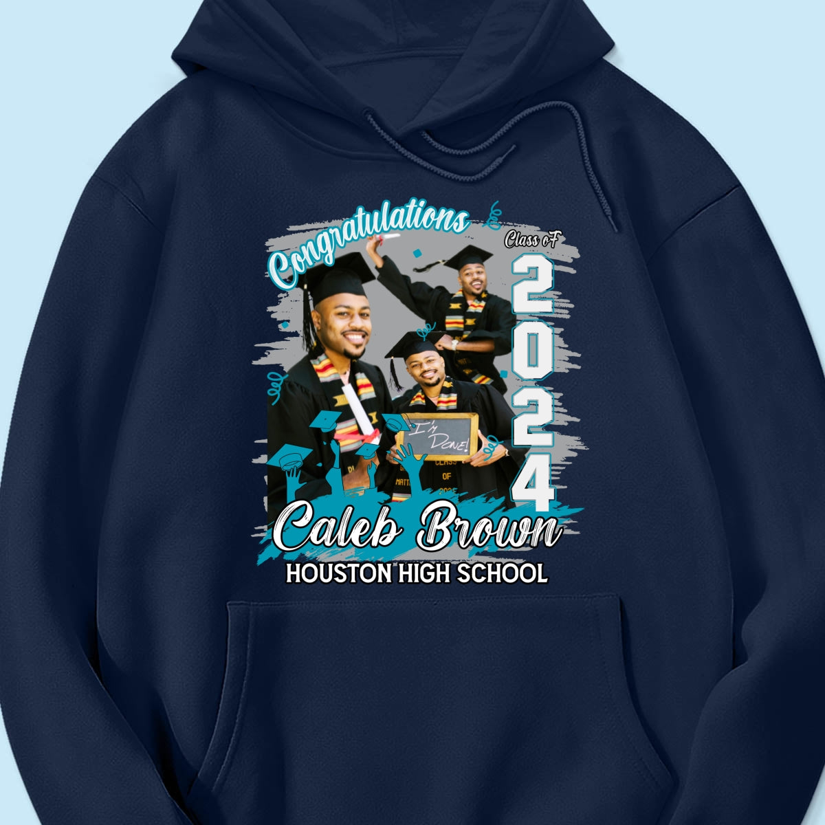 Congratulations Grad 2024 Photo Inserted Graduation Gift Personalized Shirt