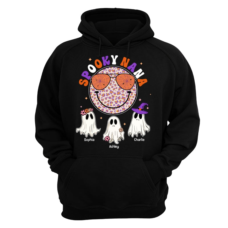 Halloween Spooky Grandma Mom Smiley Face Personalized Shirt