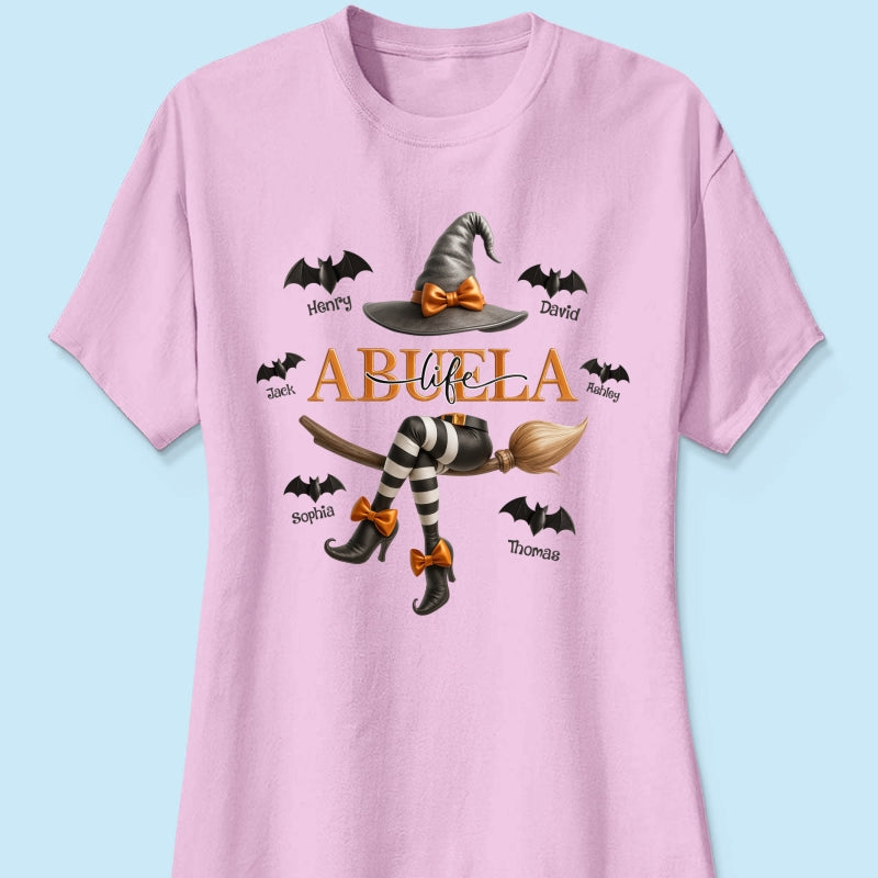 Grandma Life Witch 3D Effect Personalized Sweatshirt, Halloween Sweatshirt for Grandma
