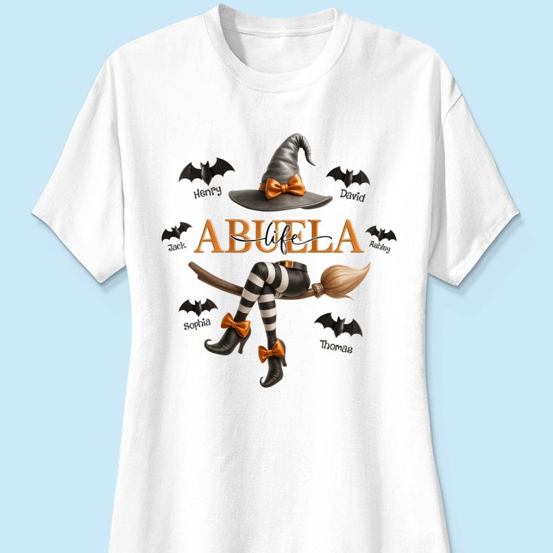 Grandma Life Witch 3D Effect Personalized Sweatshirt, Halloween Sweatshirt for Grandma