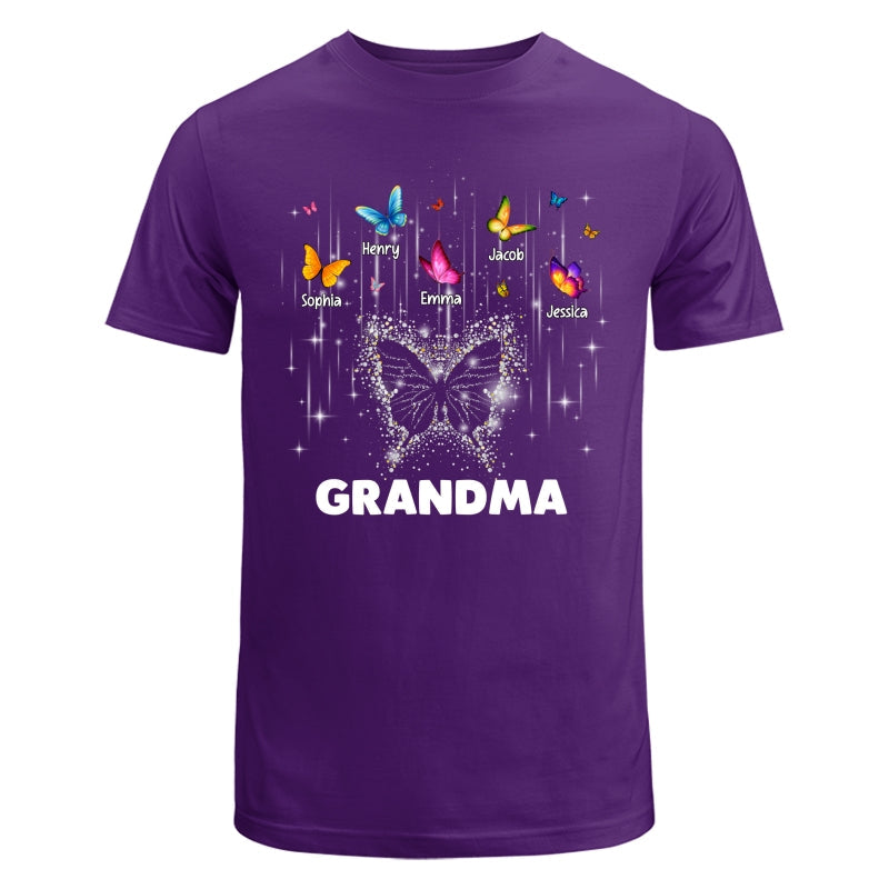 Twinkle Butterflies Mom Grandma Personalized Shirt