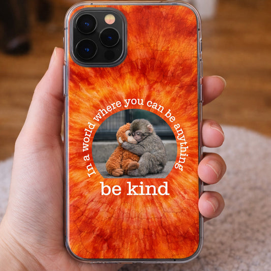 Baby Punch Monkey - Be Kind, Punch The Abandoned Baby Monkey Gift For Animal Lover - Personalized Phone Case