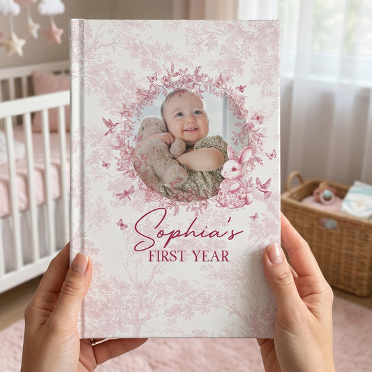 Baby's First Year Memory Book For New Parents Newborn Record Book Baby Shower Gift - Personalized Journal