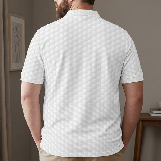 Father's Day Gifts, Best Dad By Par Sketch Line Art Father's Day Gift For Husband, Dad - Personalized Polo Shirt