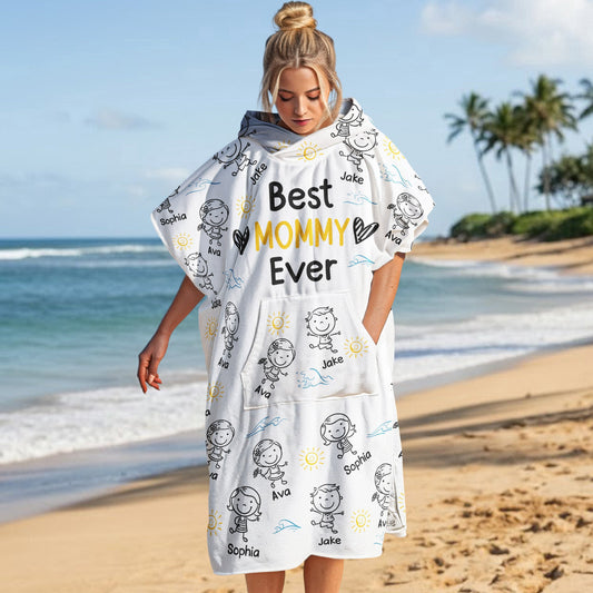 Father's Day Gifts, Best Dad Ever - Personalized Beach Towel