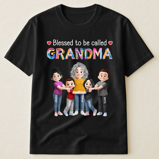 Blessed To Be Called Grandma - Personalized Shirt