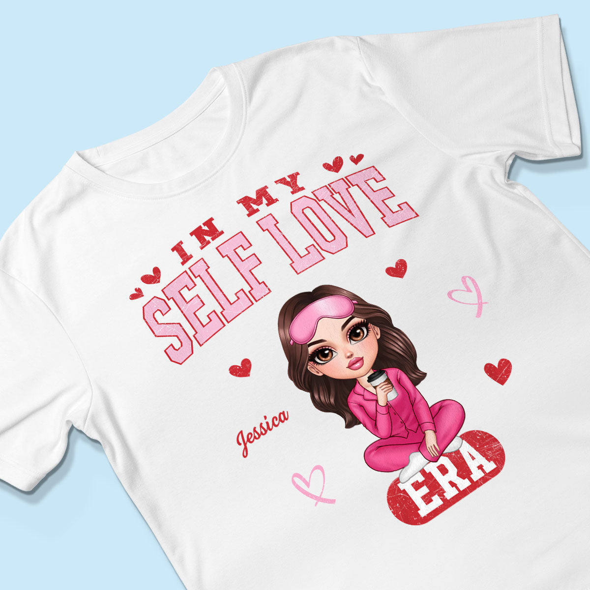 In My Self Love Era Valentine's Personalized Sweater, Personalized Anti- Sweater