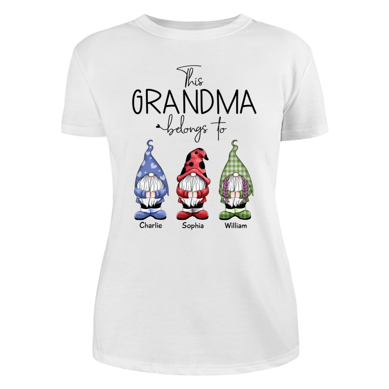 This Grandma Belongs To Little Gnomes Personalized Shirt