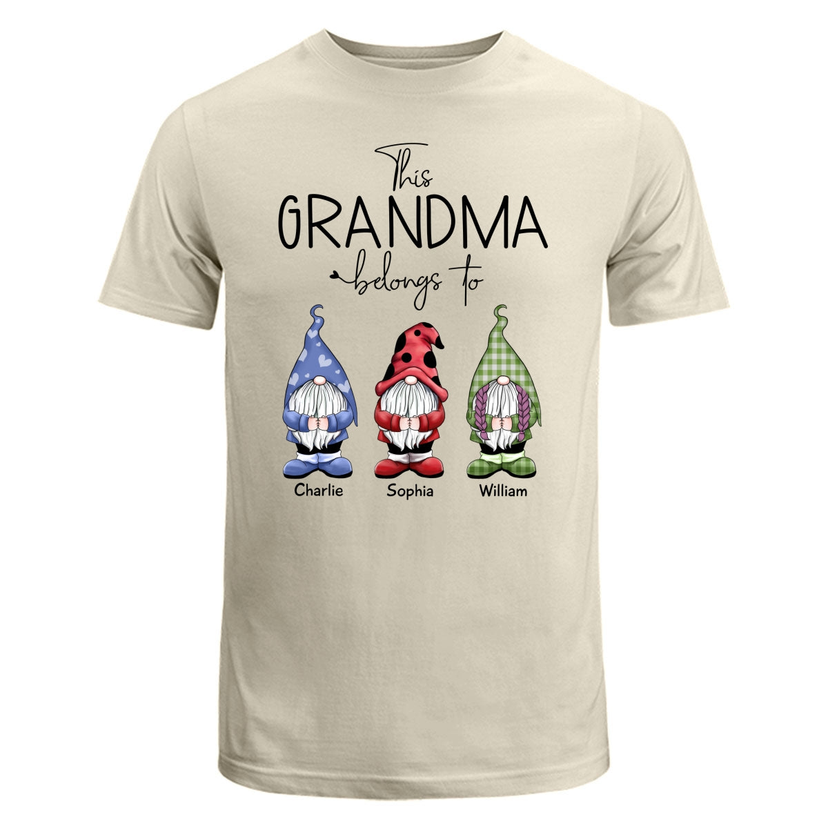 This Grandma Belongs To Little Gnomes Personalized Shirt