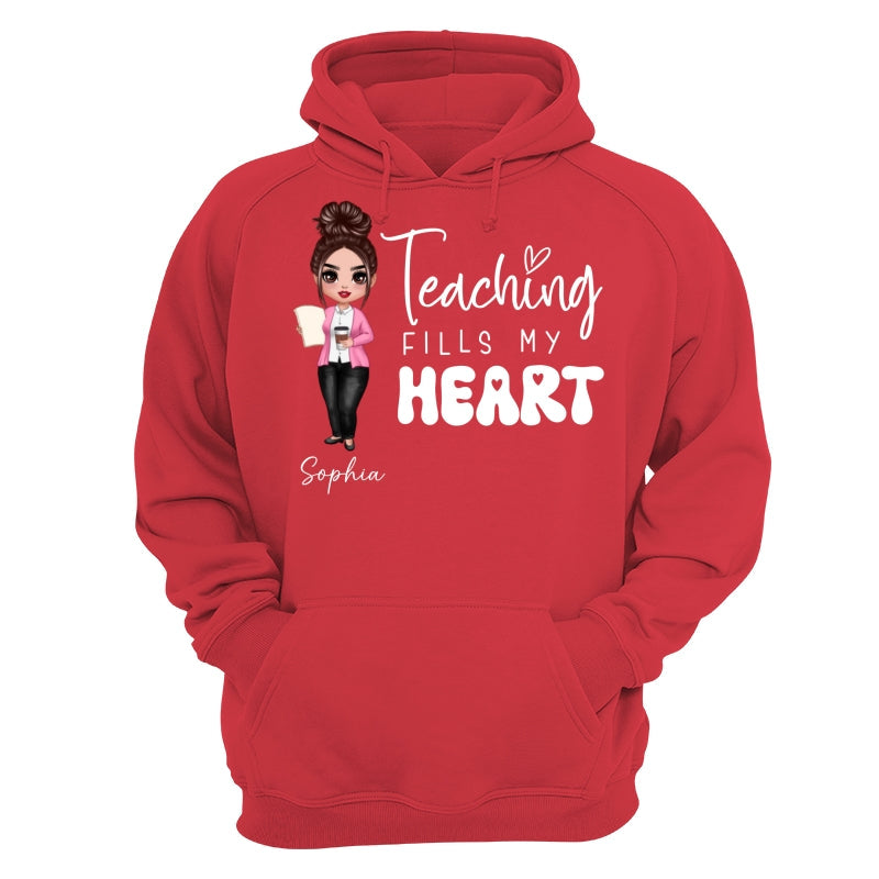Teaching Is Heart Work Valentine‘s Day Gift For Teachers Personalized Shirt