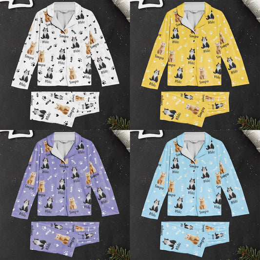 Catmom - Personalized Women's Pajamas Set