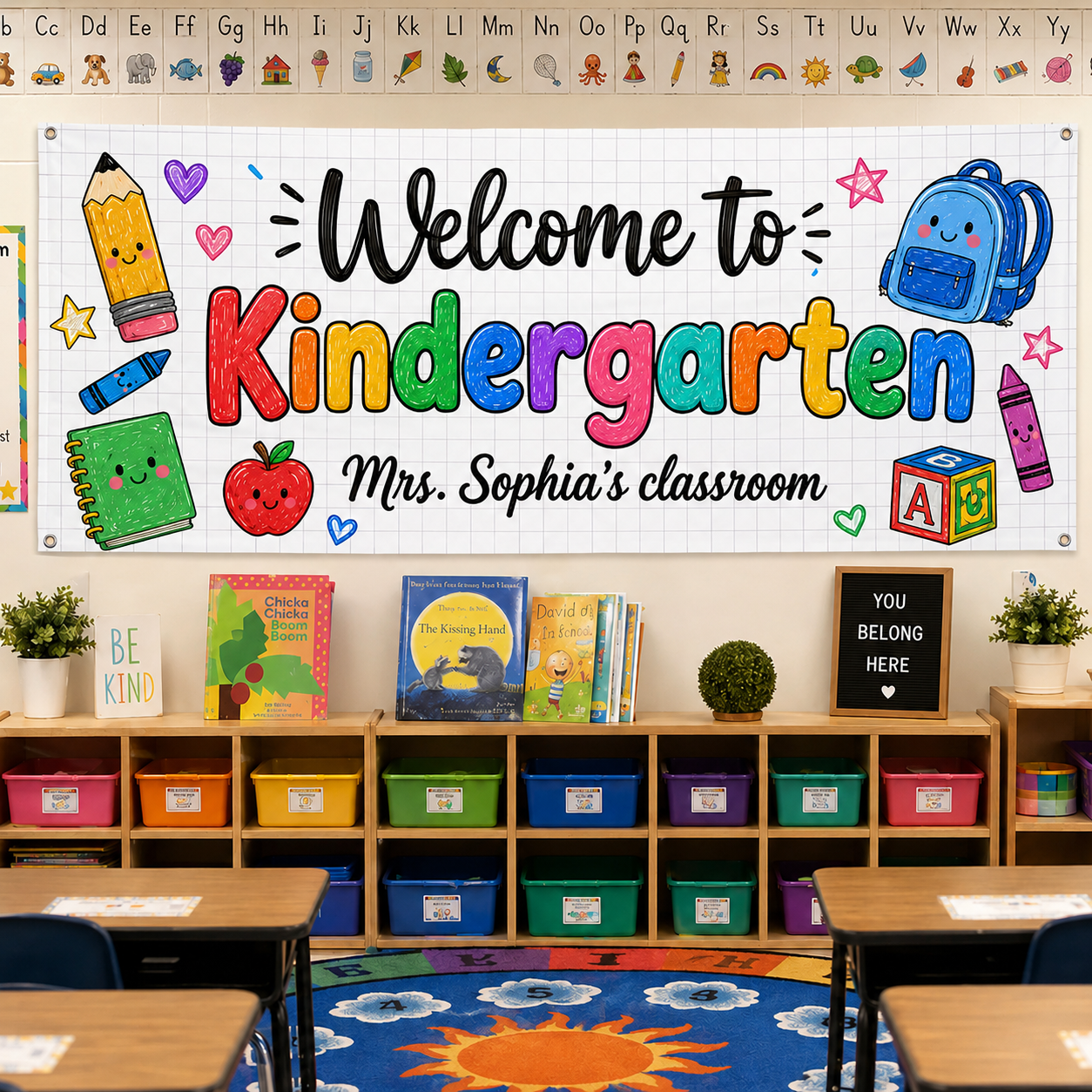 Welcome Class First Day Of School - Personalized Banner