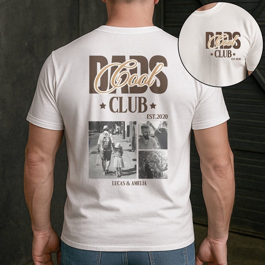 Father's Day Gifts, Cool Dad Club Custom Photo - Personalized Shirt