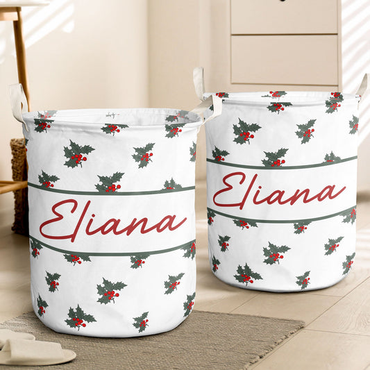 Custom Name & Birth Flower For You - Personalized Laundry Storage Basket