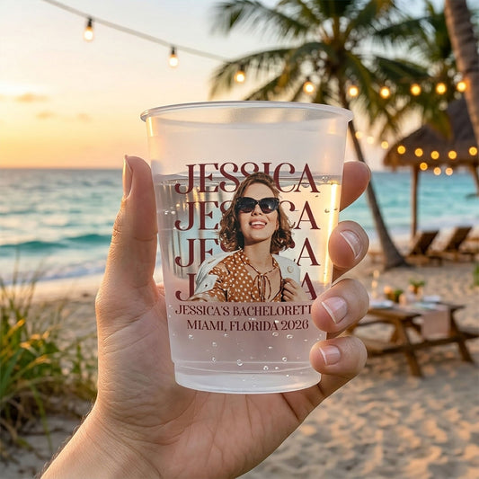 Custom Face Bachelorette Party - Personalized Cups