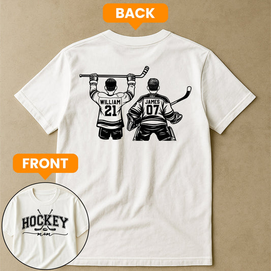 Custom Hockey Mom, Grandma - Personalized Shirt