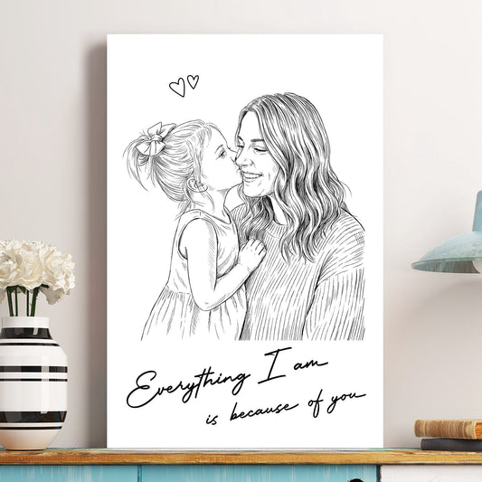 Custom Photo Mother's Day Gift For Mum, Mom, Wife - Personalized Poster
