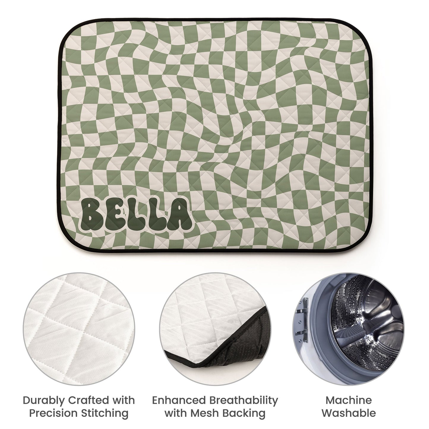Custom Retro Pet Name - Personalized Cooling Mat