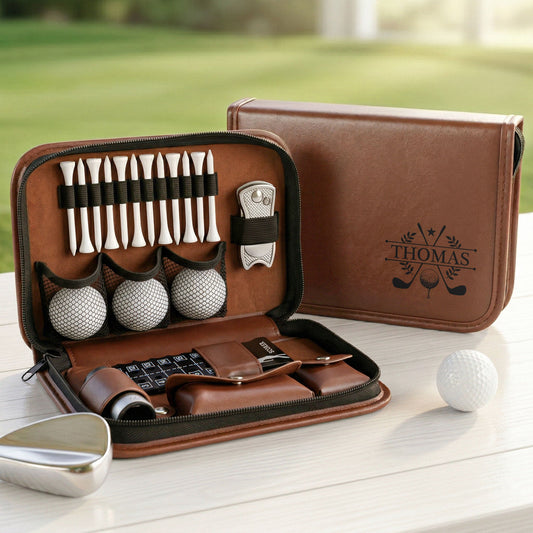 Custom Vintage Name & Initial For Men, Golfer, Husband, Dad - Personalized Golf Bag