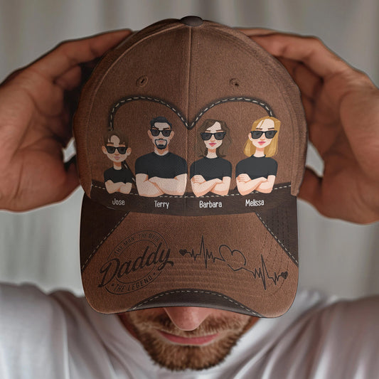 Father's Day Gifts, Daddy The Man The Myth The Legend - Personalized Classic Cap