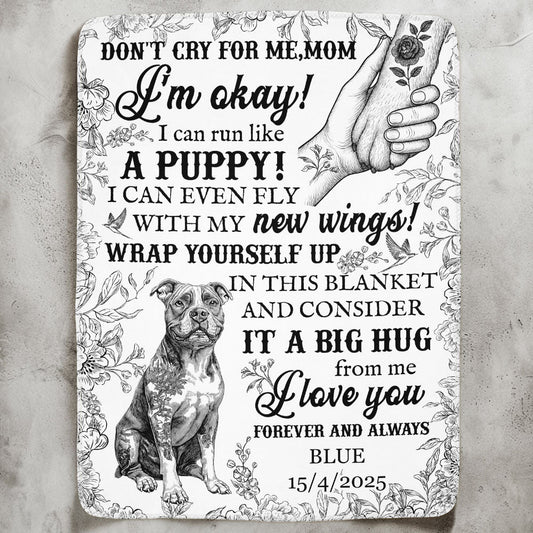 Dog Memorial Toile De Jouy French Chinoiserie - Personalized Blanket