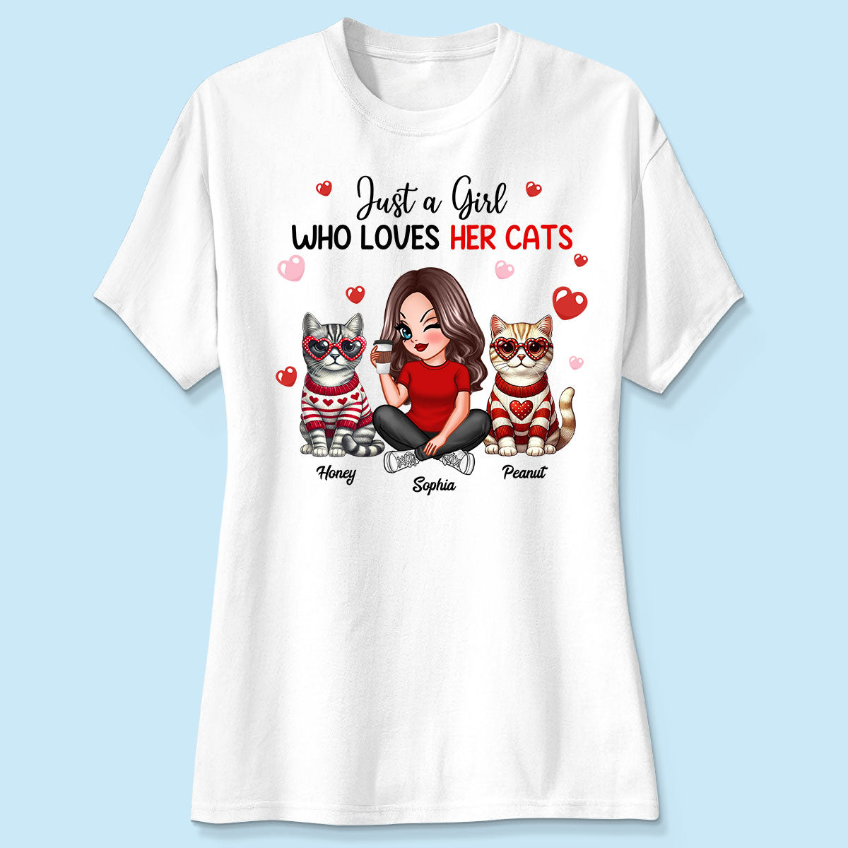 Just A Girl Who Loves Her Dogs Dog Mom Personalized Shirt