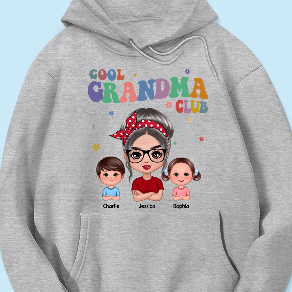 Cool Grandma Club Grandma And Grandkids Personalized Shirt