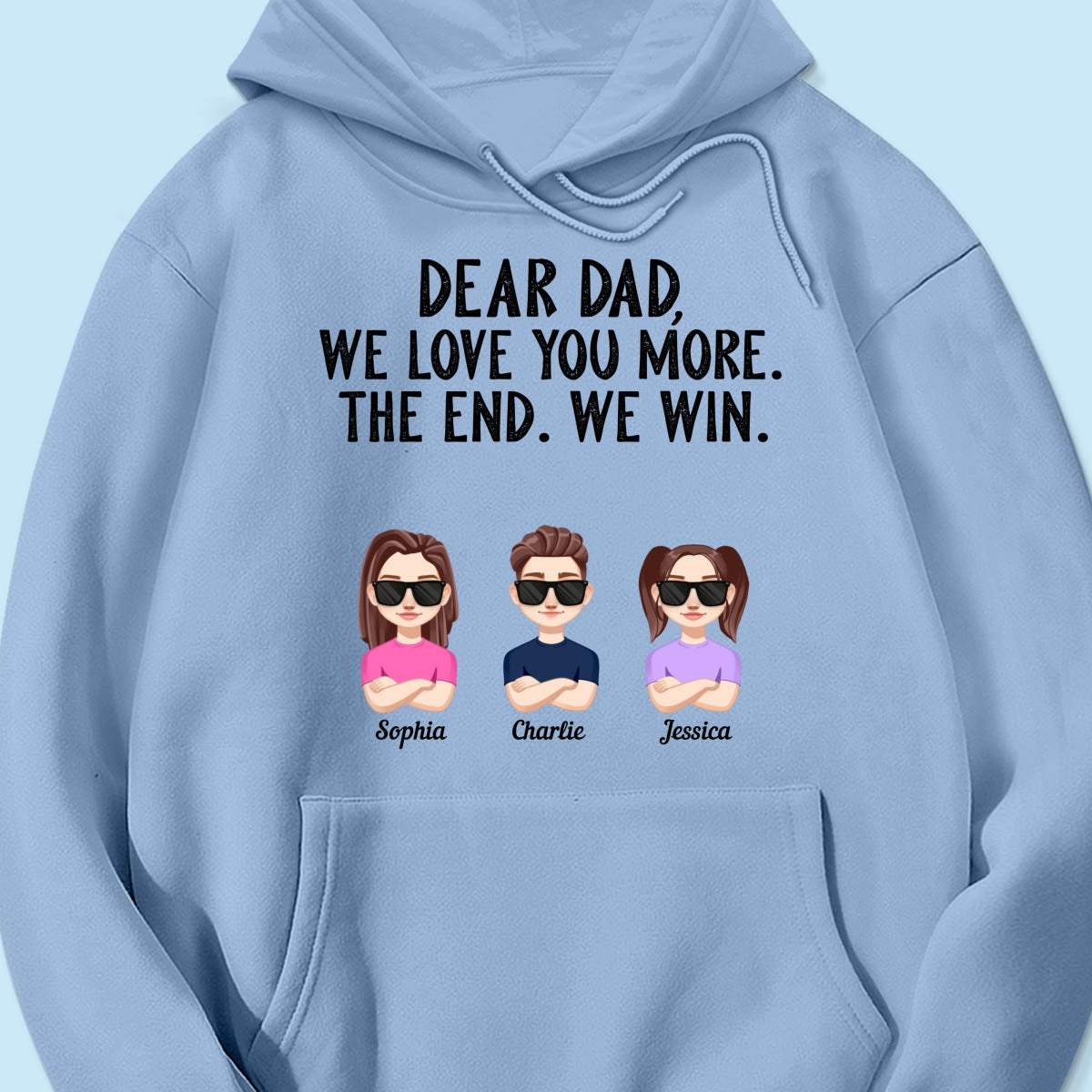 Dear Dad We Love You More Vector Kids Funny Father‘s Day Gift Personalized Shirt