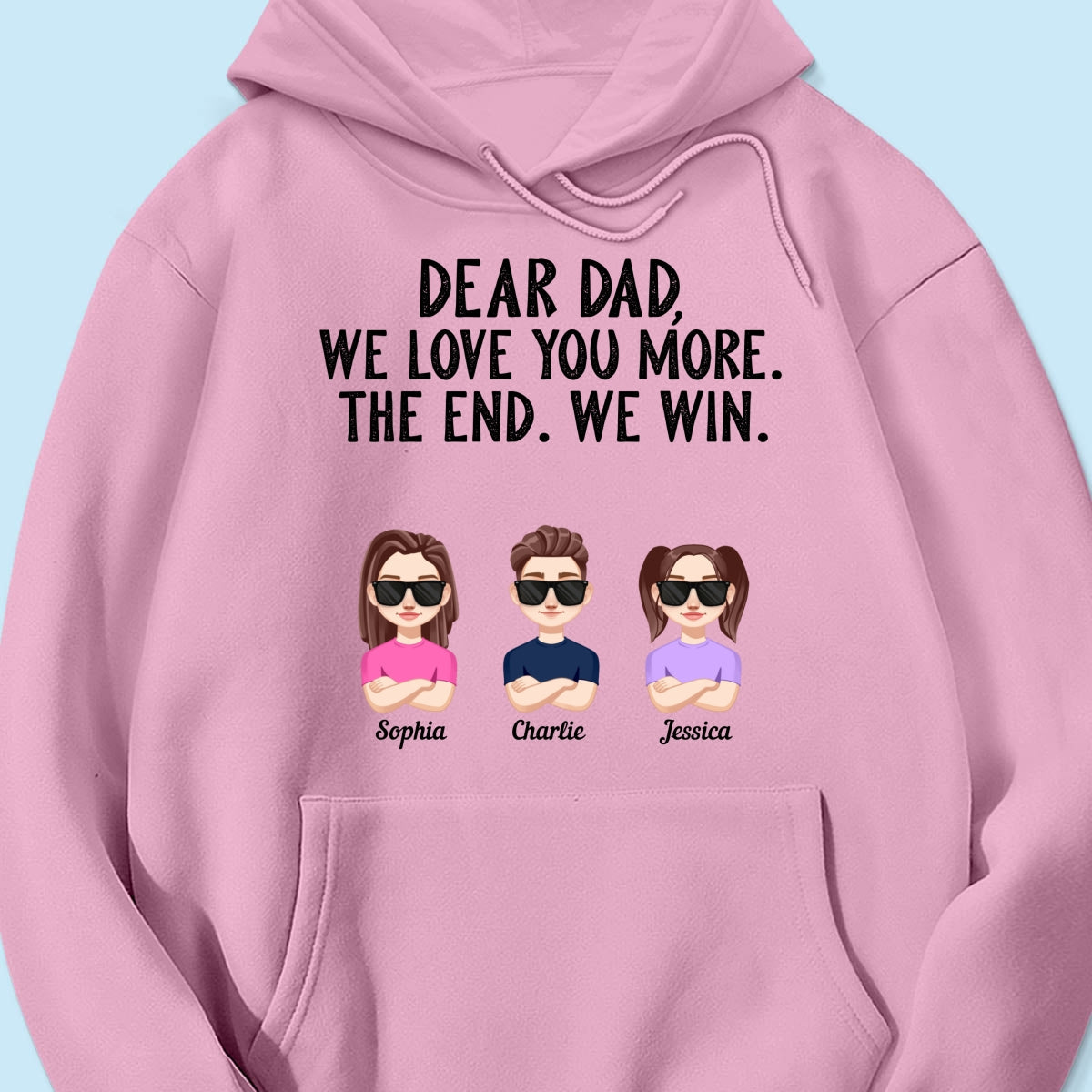 Dear Dad We Love You More Vector Kids Funny Father‘s Day Gift Personalized Shirt