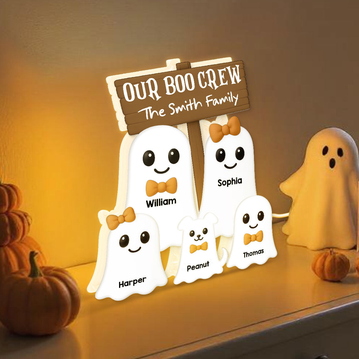 Halloween Boo Family - Personalized Light Box