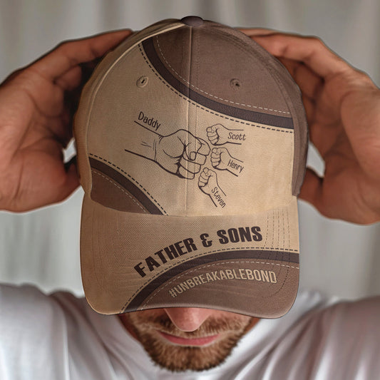 Father's Day Gifts, Father & Daughters #Unbreakablebond - Personalized Classic Cap