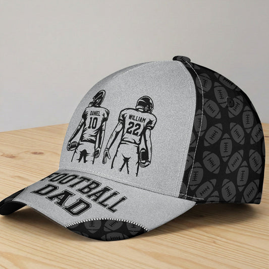 Father's Day Gift, Football Dad - Personalized Cap