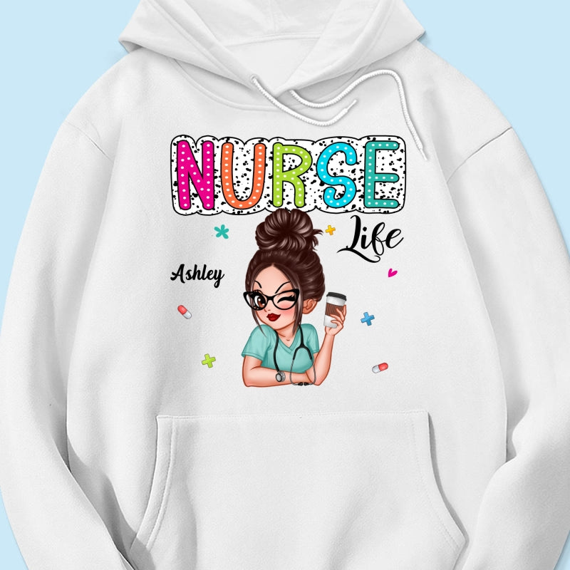 Nurse Life Dalmatian Dots Summer Personalized Shirt
