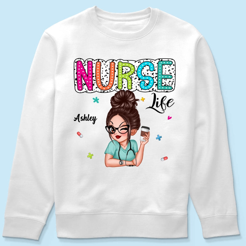 Nurse Life Dalmatian Dots Summer Personalized Shirt