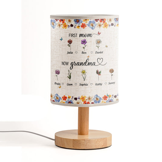 First Mom Now Grandma - Personalized Fabric Lamp