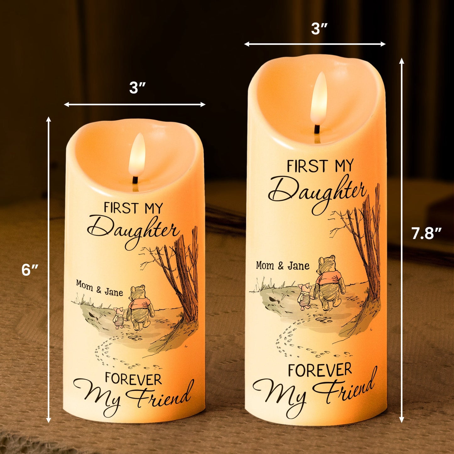 First My Daughter Forever My Friend Gift For Daughter, Niece - Personalized Candles