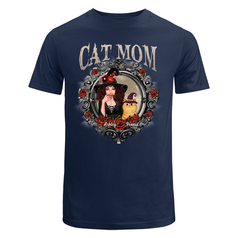 Halloween Roses Mirror Cat Mom Witch Personalized Shirt