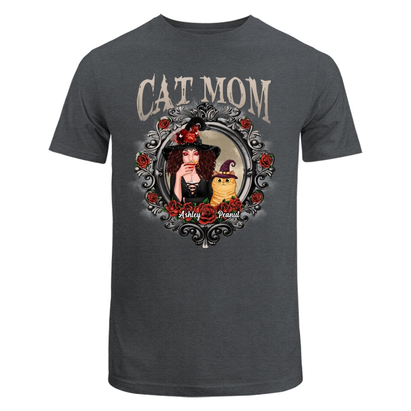 Halloween Roses Mirror Cat Mom Witch Personalized Shirt
