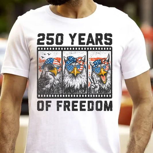 Funny Eagel 250 Years Happy - Shirt