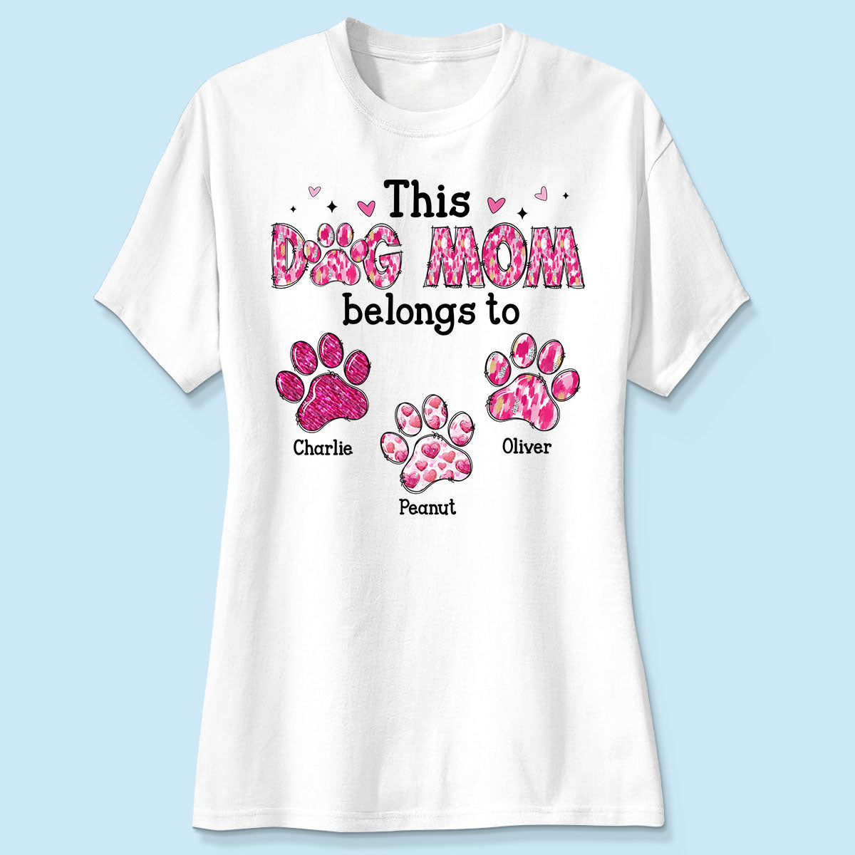This Dog Mom Belongs To Personalized Shirt, Gift For Dog Lovers, Dog Moms
