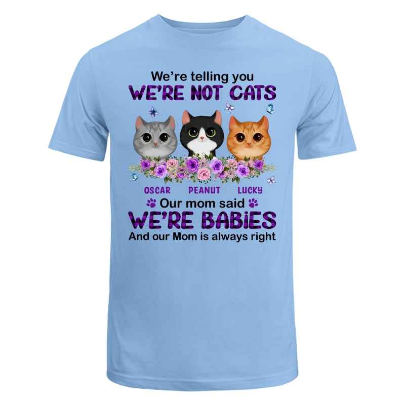 Purple Plaid Butterlies Cat Mom Personalized Shirt
