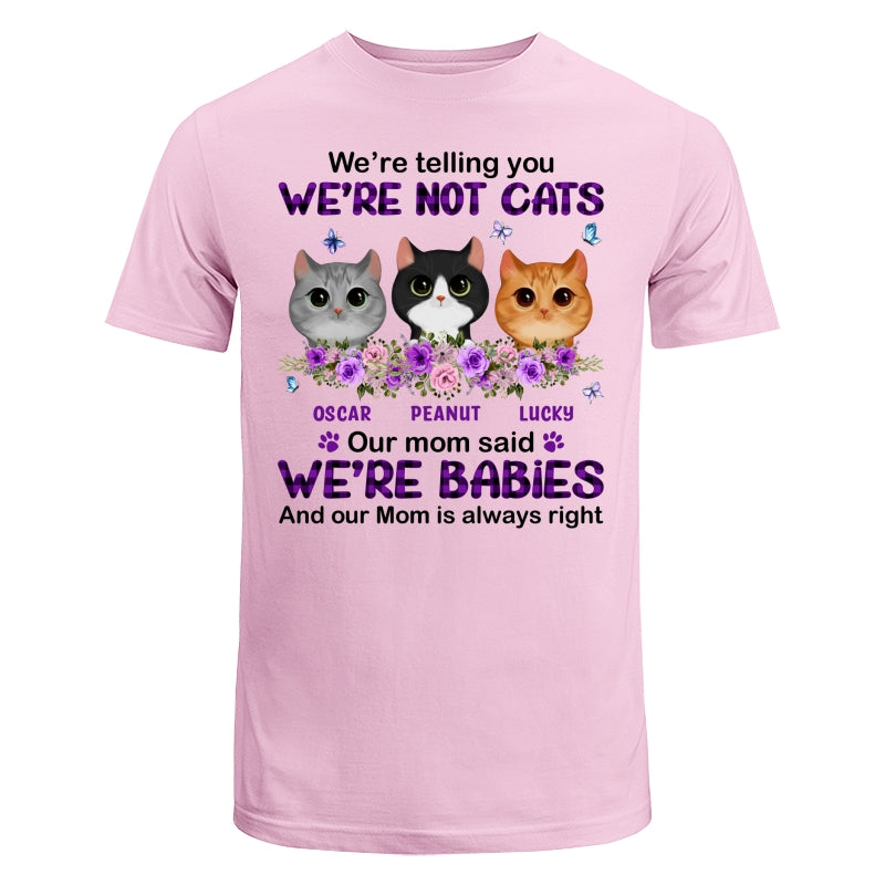 Purple Plaid Butterlies Cat Mom Personalized Shirt