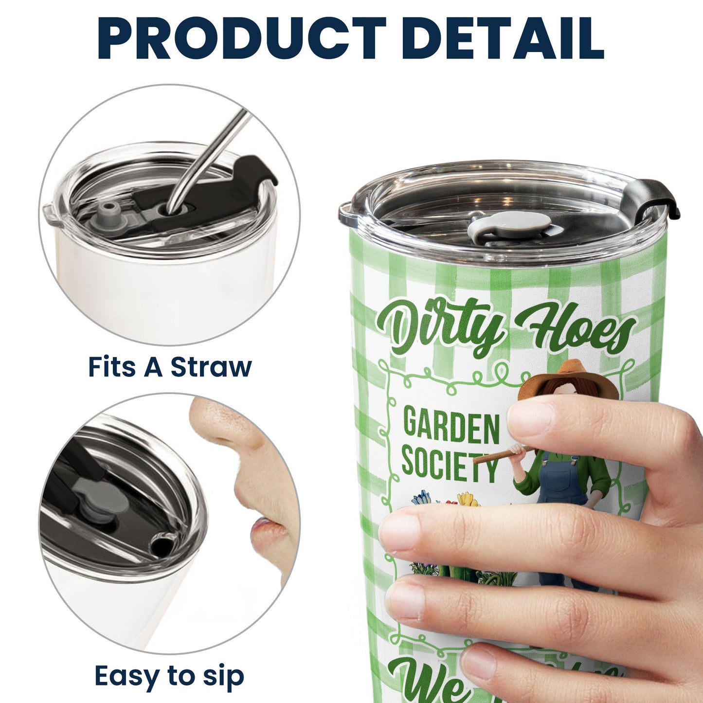 Garden Hoes Social Club Hydrated & Hella Inappropriate - Personalized Tumbler Cup