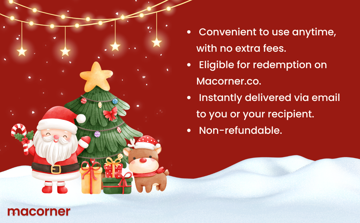 Merry Christmas Macorner Gift Card