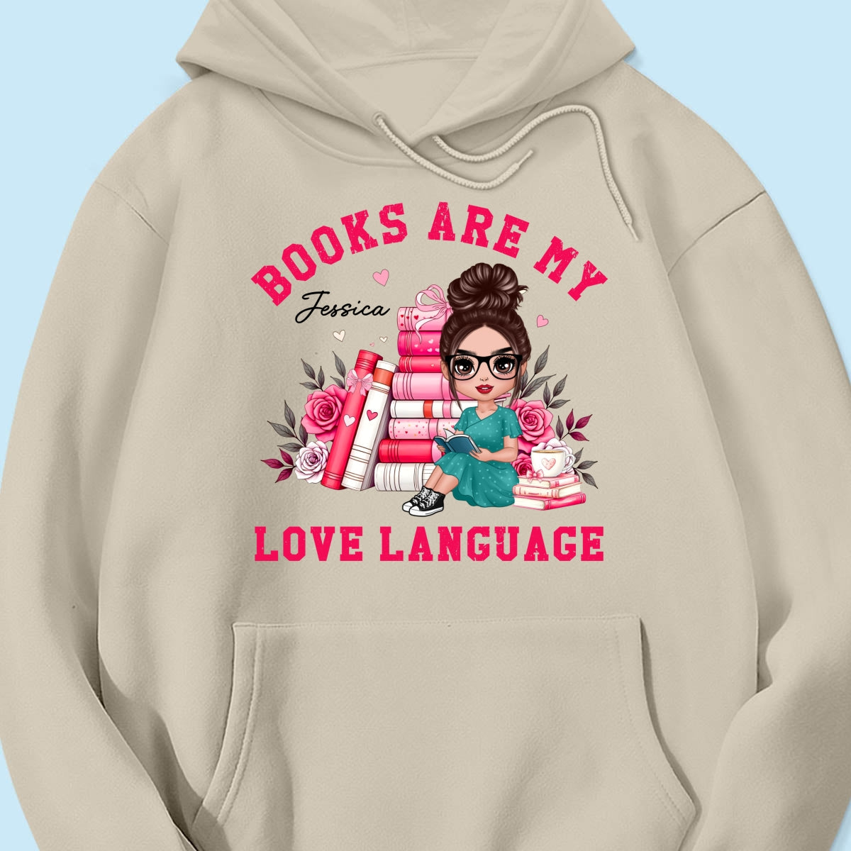Books Are My Love Language Gift For Book Lover, Bookworm Personalized Shirt